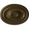Ekena Millwork Saverne Ceiling Medallion, Hand-Painted Brass, 18 1/2"W x 13 1/2"H x 1 7/8"P CM18SABRS - alternate 1